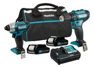 Combo Makita Clx228 Atornillador + Rotomartillo Color Verde Makita Frecuencia 12v Azul