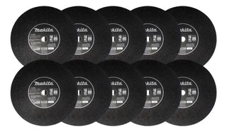 Discos De Corte Metal Herramientas Makita 25pz Larga Vid 14p Negro
