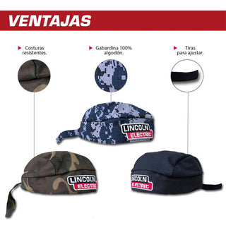 Gorro Hombre Para Soldador Beanie Lincoln Electric Rf507419 Azul Acero Único