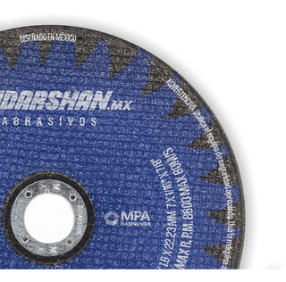 Disco De Corte Para Metal Sudarshan 7 PuLG Premium 50 Pzs Azul
