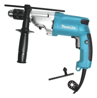 Taladro Percutor Eléctrico De 13mm Makita Makita Hp2050h 720w + Accesorio Con Maletín De Transporte Turquesa