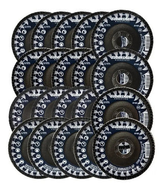Paquete Discos Laminados Sudarshan Grano 40 Y 60 10 Pzs C/u Negro