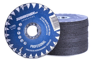 Disco De Corte De Metal 4-1/2 Tipo 41 Profesional 500 Pzs Azul