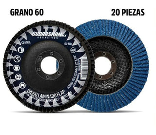Disco De Lija Grano 60 Tipo 29 4 1/2 X 7/8 (paq. 20 Pz)