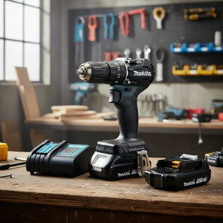 Rotomartillo Makita Inalámbrico Brushless Con 2 Baterías Y Cargador Negro