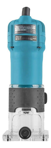 Recortador 1/4 Makita 3709 + Jgo Brocas 6pz P/router