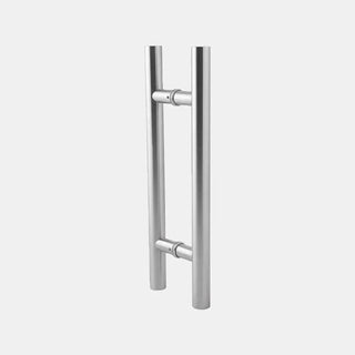 Jaladeras Puertas Tipo H 25 Cm Largo Acero Inoxidable Satín Satin