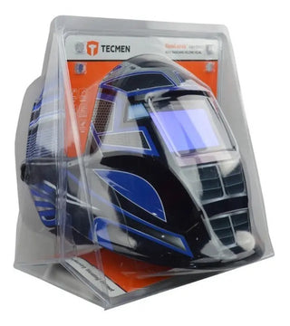 Careta Electronica Automatica Blister Tecmen Sombra 9-13 Tip Color Azul