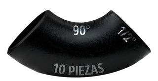 Codo Soldable De Acero Al Carbon 90° Cedula 40 Negro De 1/2  10