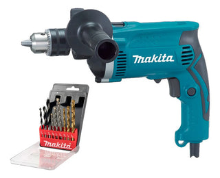 Taladro Rotomartillo Hp1630 710w + Jgo Brocas D-16449 Makita Turquesa 60 Hz