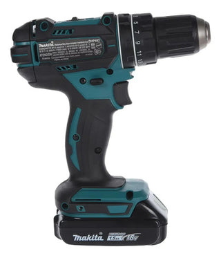 Taladro Rotomartillo Atornillador Inalambrico Makita 1/2 PuLG 18v + 2 Baterías Dhp482sye Verde Makita
