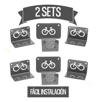 Rack Portabicicletas Soporte Pared Paquete 2 Piezas Colores