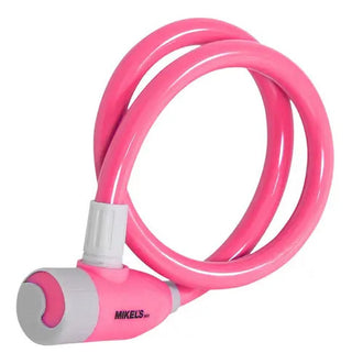 Candado Bicicleta Moto Cable Flexible Niña 65cm 12mm Mikels Rosa