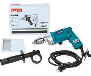 Taladro De 1/2 De 740w Alta Potencia Makita 6302h Azul Petróleo 50/60hz Turquesa