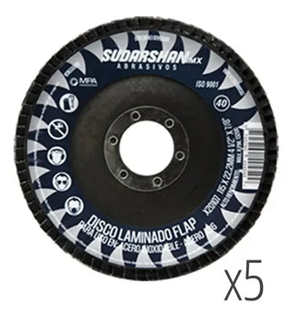 Pack Discos Laminados Sudarshan (g40 G60 G80 G120) 5 Pzs C/u Azul