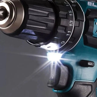 Rotomartillo Atornillador Makita Dhp485z 1/2 PuLG. 50 Nm Brushless 2 Velocidades 28500 Ipm Compacto Profesional Sin Batería Ni Cargador Verde