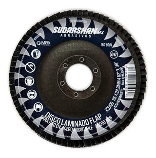 Disco De Lija Grano 60 Tipo 29 4 1/2 X 7/8 (paq. 60 Pz) Azul