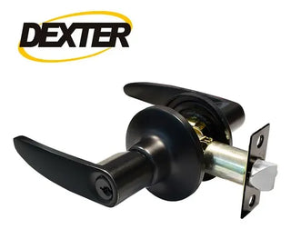 Cerradura Manija Negra Para Puerta De Baño 6677 S/llave Negro Mate