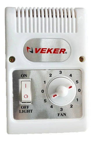 Veker 7753 Ventilador Para Techo 56 5 Vel 3 Aspas Blanco Luz 1.422 M Metalicas 3
