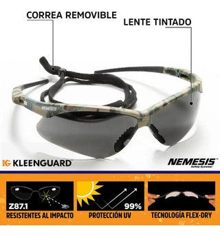Lente De Seguridad Nemesis Smoke Jackson Safety Camuflaje