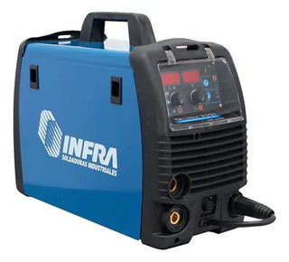 Soldadora Infra Portátil Inversora Multiprocesos Hasta 110a Color Azul Azul/negro