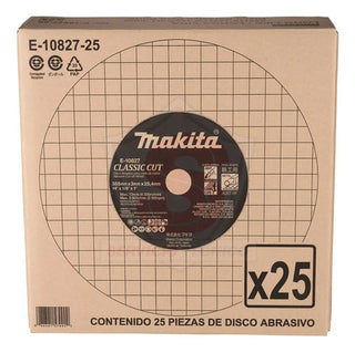 Disco De Corte Metal Makita Abrasivo 14 PuLG 25pz Larga Vida Negro