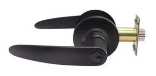 Cerradura Manija Negra Puerta Recamara / Principal 6676 Negro