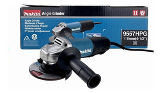 Esmeriladora Makita 9557hpg + Disco Corte Sudarshan 10 Pieza Turquesa Y Negro 60 Hz