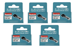 5 Juegos Carbones P/ Miniesmeril Cb-325 Makita 194074-2