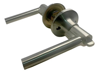 Dexter Cerradura Manual Satin Cobalto C/ Llave Satinado Plateado