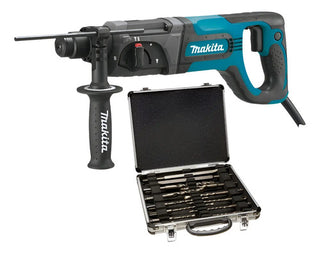 Rotomartillo Makita Hr2475 780w Sds-plus + Juego De Brocas Azul