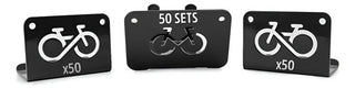 Rack Para Bicicletas Soporte De Pared Pack 50 Piezas Negro 50 Piezas