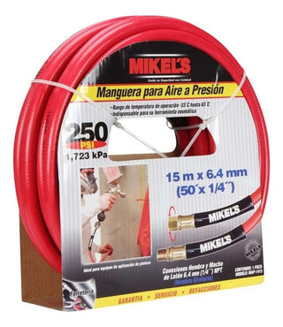 Mikels Manguera Pvc 15 Mts Aire A Presion Ntp 1/4x1/4