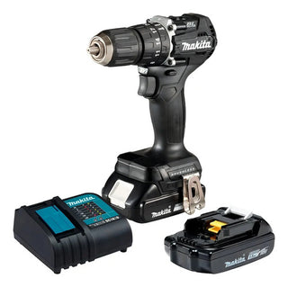 Rotomartillo Makita Inalámbrico Brushless Con 2 Baterías Y Cargador Negro