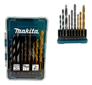 Kit 9 Brocas Para Metal, Madera Y Concreto D-71984 Makita