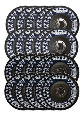 Paquete Discos Laminados Sudarshan Grano 60 Y 80 10 Pzs C/u