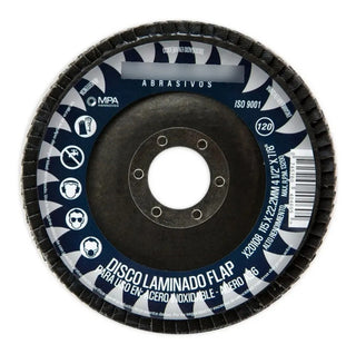 Disco De Lija Grano 120 Tipo 29 4 1/2 X 7/8 (paq. 10 Pz) Azul