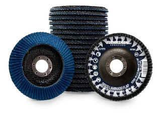 Disco Laminado Sudarshan Grano 80 4-1/2 Paquete 1000 Piezas Negro Y Azul