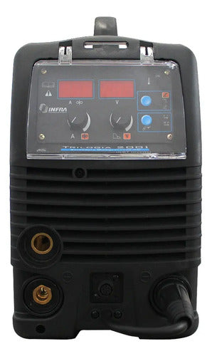 Soldadora Infra Portátil Inversora Multiprocesos Hasta 110a Color Azul Azul/negro