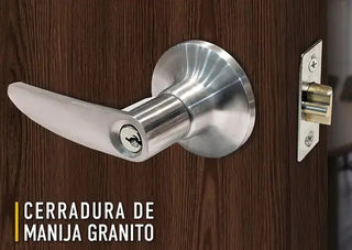 Cerradura Manija Dexter Granito Puerta Recámara Principal Satinado 6636