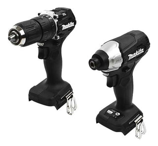 Kit Rotomartillo Inalambrico Y Atornillador Impacto 1/4 Makita Dlx2414x7b Brushless Color Negro