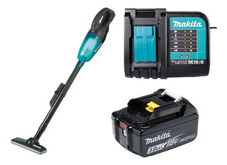 Aspiradora Inalambrica Makita Dcl180zb+batería+ Cargador Azul Petróleo