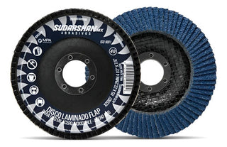 Paquete Discos Corte Y Laminado Grano 80 Sudarshan 4-1/2 Pro Azul