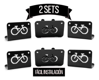 Rack Portabicicletas Soporte Pared Paquete 2 Piezas Colores