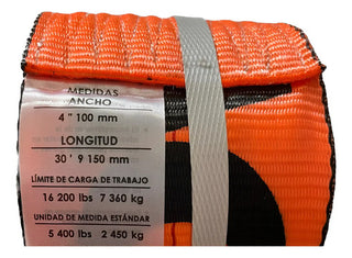 Paquete Matraca Soldable C/ Banda 4 PuLG Tensor P/ Carga Negro