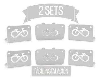 Rack Portabicicletas Soporte Pared Paquete 2 Piezas Colores