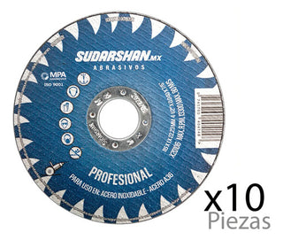 Esmeriladora Makita 9557hpg + Disco Corte Sudarshan Pro 10pz Turquesa Y Negro 60 Hz