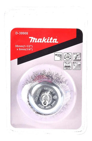 Makita Carda Copa De Alambre D-39908 1 1/2  Zanco 1/4  P/tal