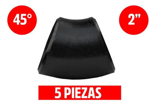 Codo Soldable De Acero Al Carbon 45° Cedula 40 Negro De 2