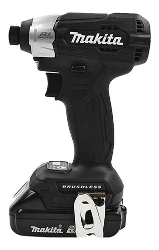 Kit Rotomartillo Inalambrico Y Atornillador Impacto 1/4 Makita Dlx2414x7b Brushless Color Negro